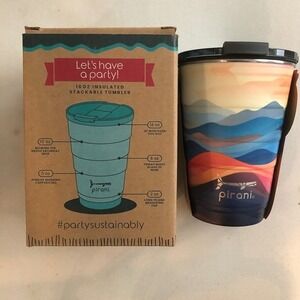 New 16oz Daybreak Pirani 2.0  Insulated Stackable Tumbler w/ Screw on Lid